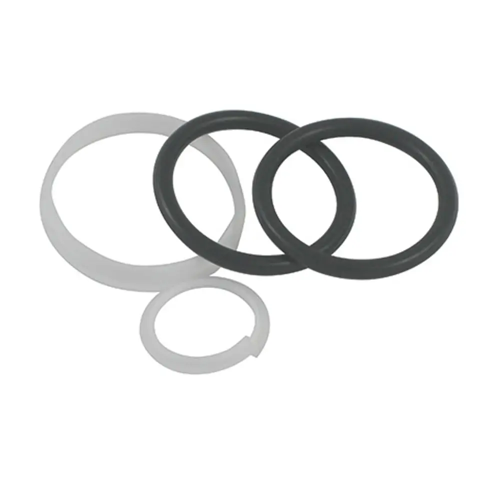 Dichtungen in verschiedenen Größen, inklusive zwei schwarze und zwei weiße Ringe, die für Kludi Produkte kompatibel sind.